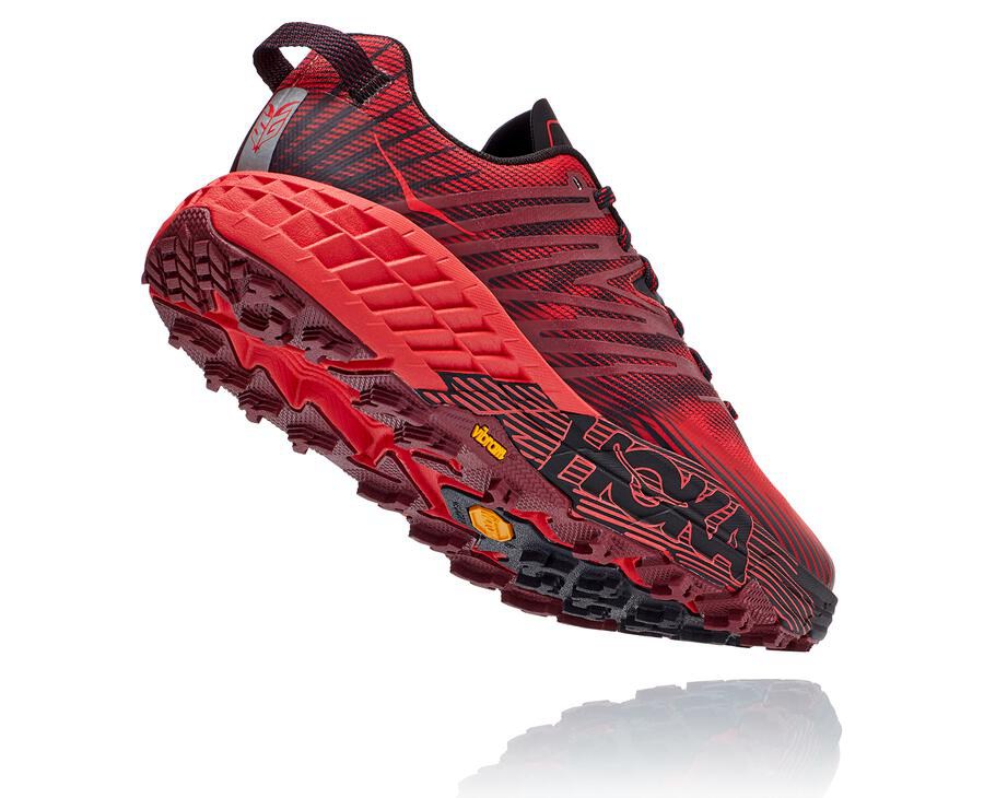 Hoka One One Trailsko Herre - Speedgoat 4 - Rød - 960578WTC